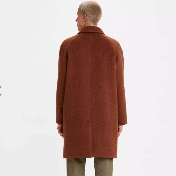 Levi’s Men’s Wool Blend Oversized Slouch Overcoat Jacket Size X-Large NWT - Picture 7 of 16